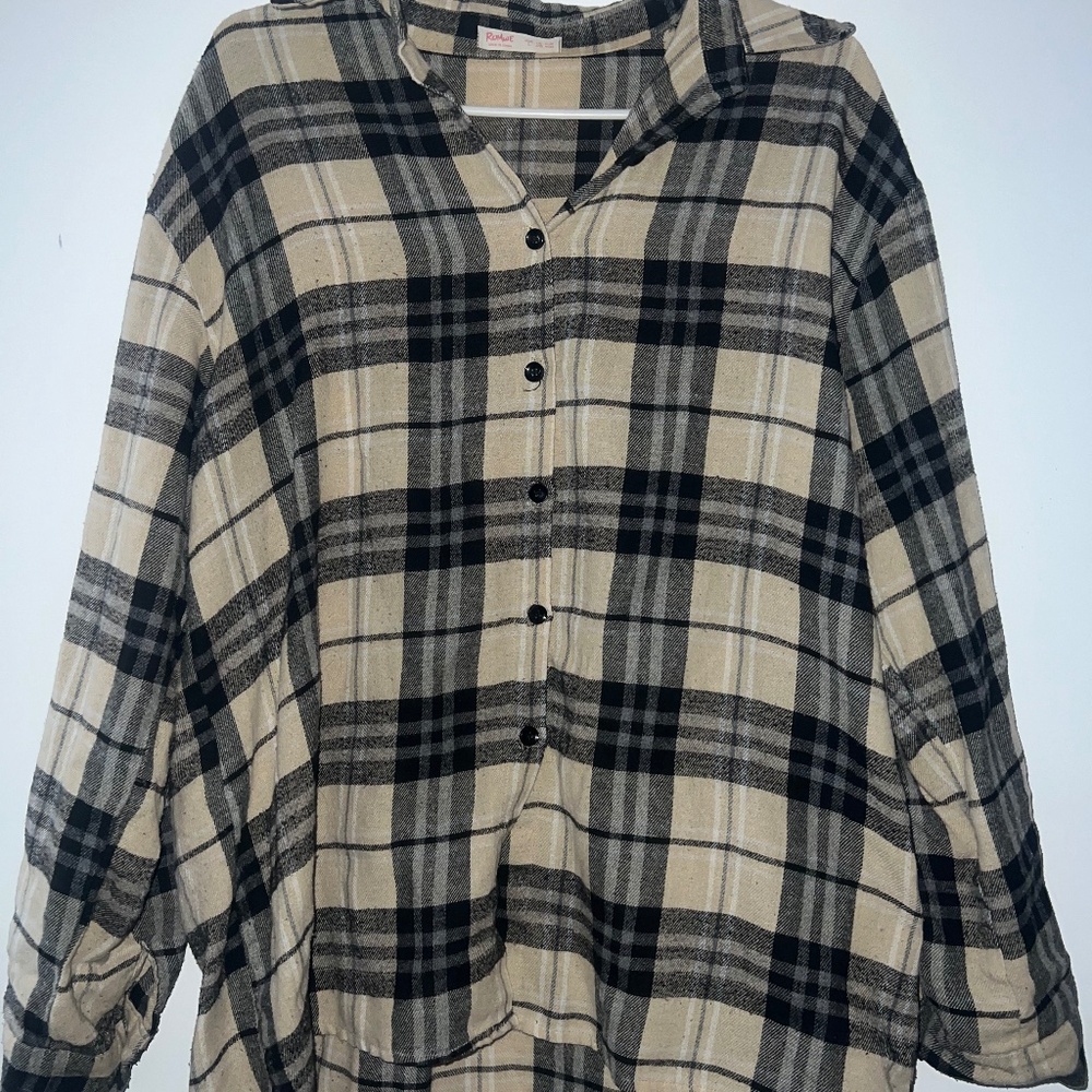 “Tartan Oversized Shirt”